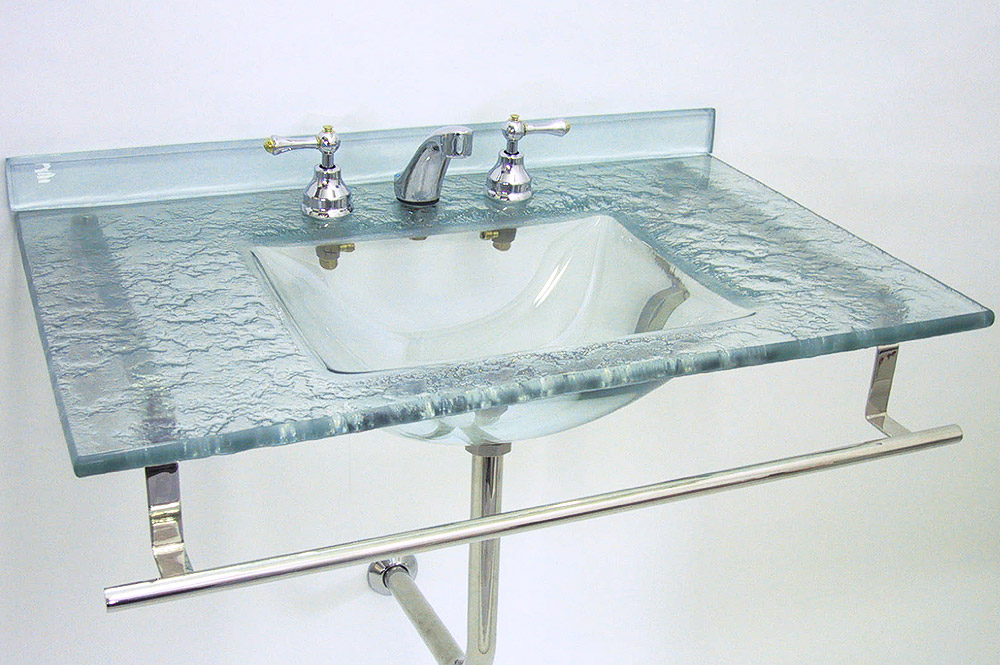 Recta con bacha rectangular