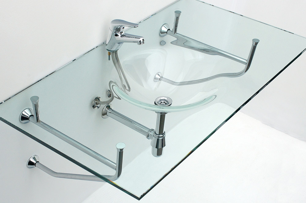 Recta con bacha redonda