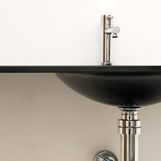 Recta con bacha oval