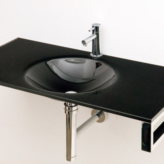 Recta con bacha oval