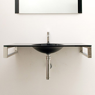 Recta con bacha oval