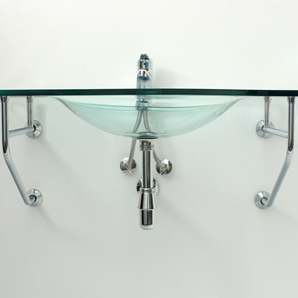 Recta con bacha redonda