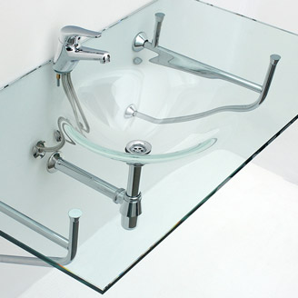 Recta con bacha redonda